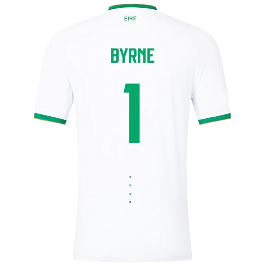 Kinderen Ierland Reece Byrne #1 Wit Uitshirt Uittenue 24-26 T-Shirt België