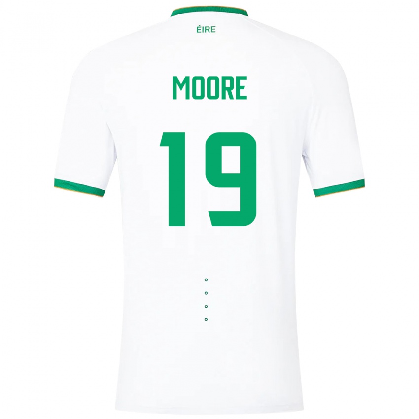 Kinderen Ierland Sean Moore #19 Wit Uitshirt Uittenue 24-26 T-Shirt België