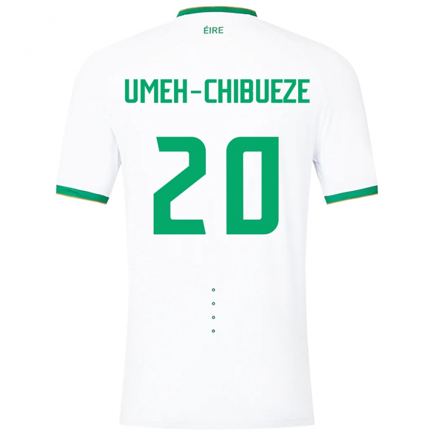 Kinderen Ierland Franco Umeh-Chibueze #20 Wit Uitshirt Uittenue 24-26 T-Shirt België