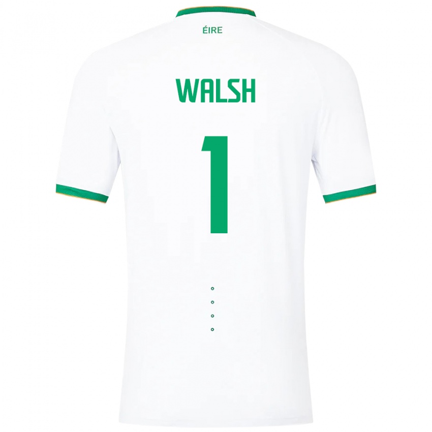 Kinderen Ierland Conor Walsh #1 Wit Uitshirt Uittenue 24-26 T-Shirt België