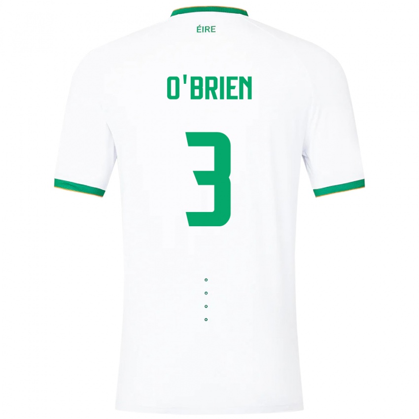 Kinderen Ierland Luke O'brien #3 Wit Uitshirt Uittenue 24-26 T-Shirt België