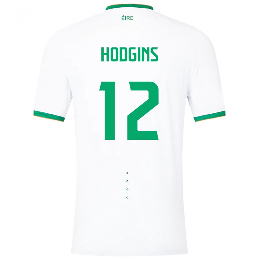 Kinderen Ierland Gavin Hodgins #12 Wit Uitshirt Uittenue 24-26 T-Shirt België