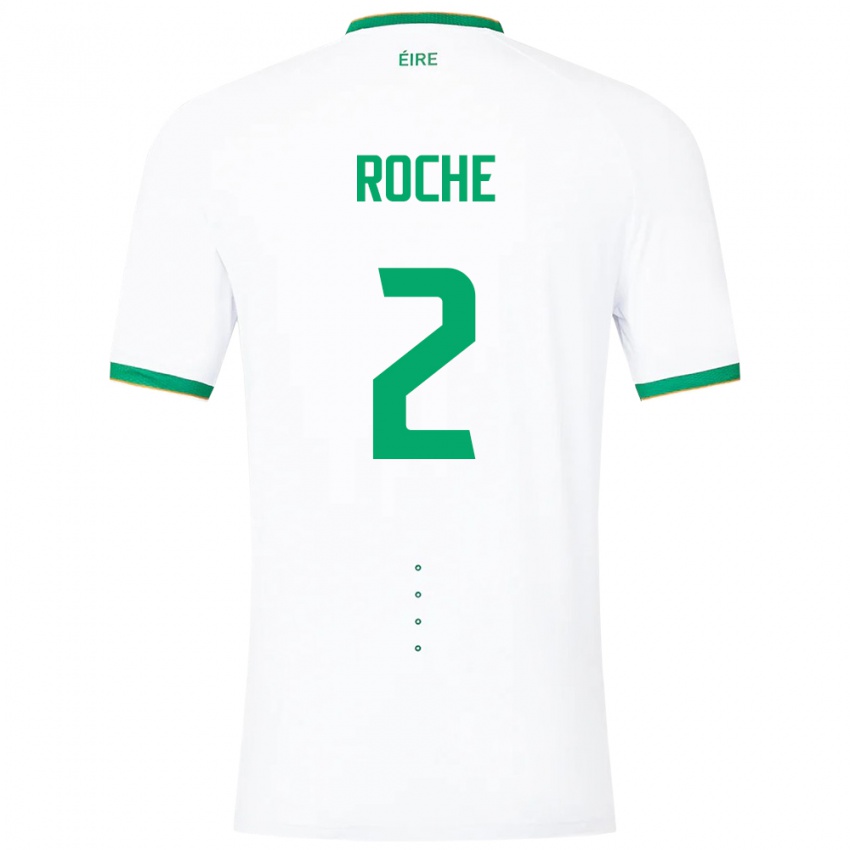 Kinderen Ierland James Roche #2 Wit Uitshirt Uittenue 24-26 T-Shirt België