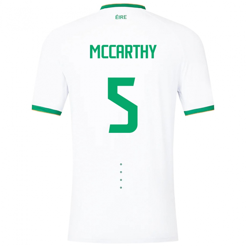 Kinderen Ierland Taylor Mccarthy #5 Wit Uitshirt Uittenue 24-26 T-Shirt België