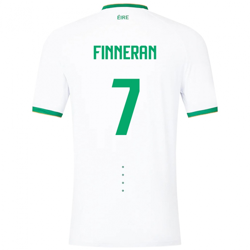 Kinderen Ierland Rory Finneran #7 Wit Uitshirt Uittenue 24-26 T-Shirt België