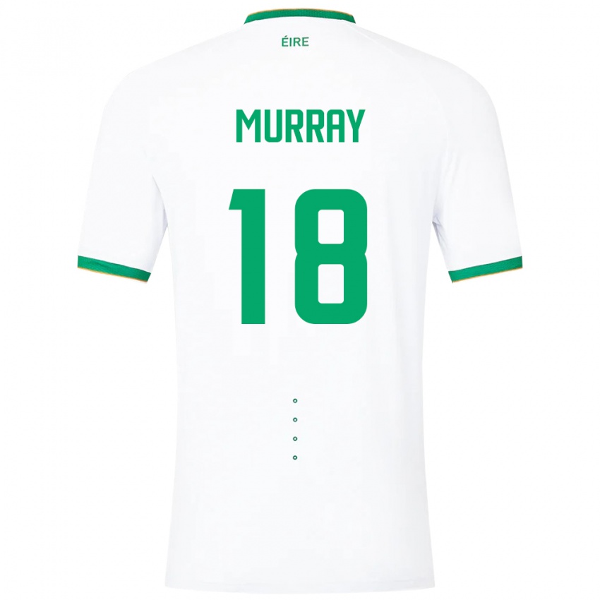 Kinderen Ierland Matthew Murray #18 Wit Uitshirt Uittenue 24-26 T-Shirt België