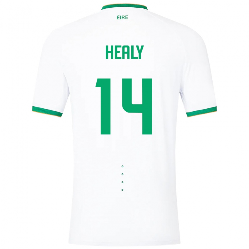 Kinderen Ierland Freya Healy #14 Wit Uitshirt Uittenue 24-26 T-Shirt België