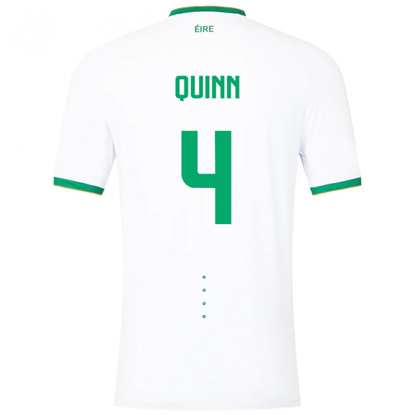 Kinderen Ierland Louise Quinn #4 Wit Uitshirt Uittenue 24-26 T-Shirt België