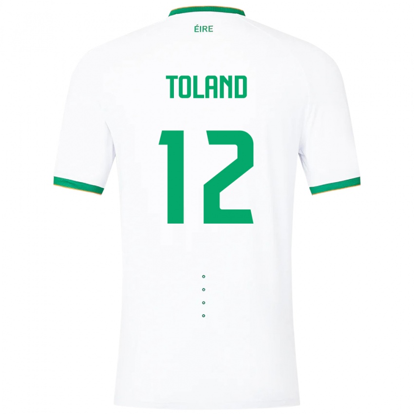 Kinderen Ierland Tyler Toland #12 Wit Uitshirt Uittenue 24-26 T-Shirt België