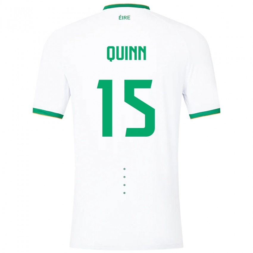 Kinderen Ierland Lucy Quinn #15 Wit Uitshirt Uittenue 24-26 T-Shirt België