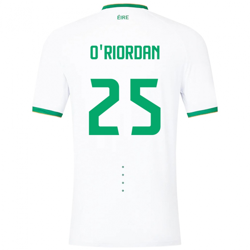 Kinderen Ierland Claire O'riordan #25 Wit Uitshirt Uittenue 24-26 T-Shirt België