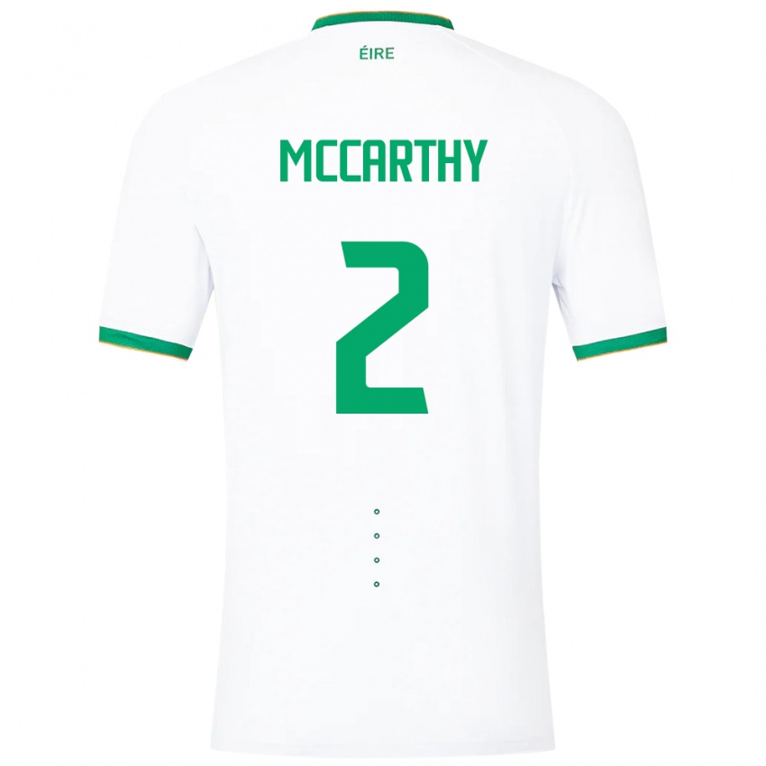 Kinderen Ierland Savannah Mccarthy #2 Wit Uitshirt Uittenue 24-26 T-Shirt België