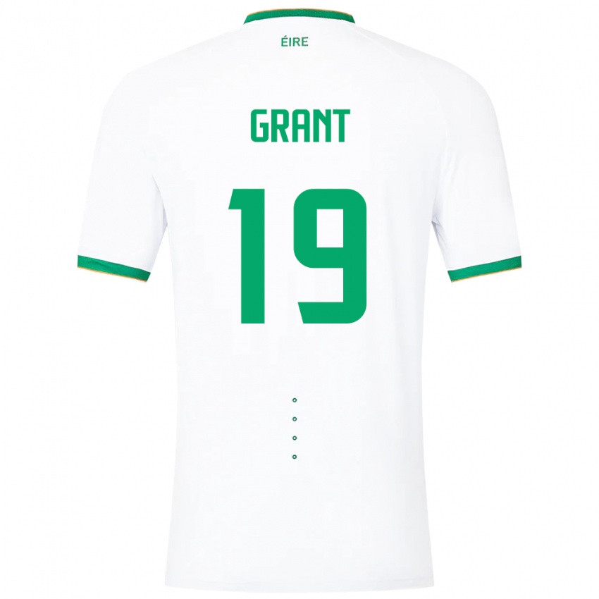 Kinderen Ierland Ciara Grant #19 Wit Uitshirt Uittenue 24-26 T-Shirt België