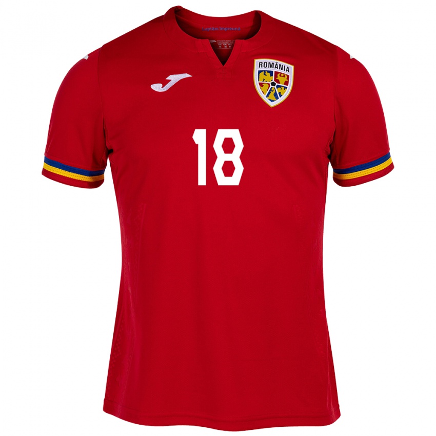 Enfant Maillot Roumanie Răzvan Marin #18 Rouge Tenues Extérieur 24-26 T-Shirt Belgique