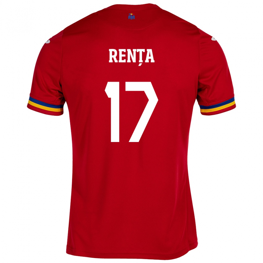 Enfant Maillot Roumanie Denis Rența #17 Rouge Tenues Extérieur 24-26 T-Shirt Belgique