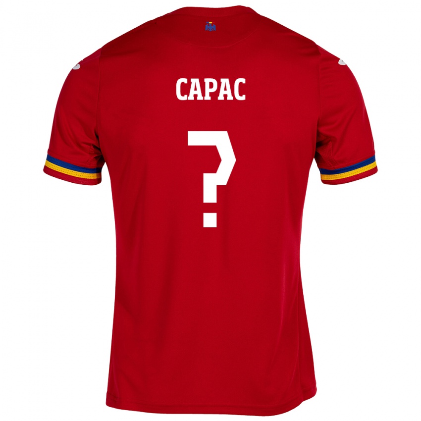 Enfant Maillot Roumanie Alexandru Capac #0 Rouge Tenues Extérieur 24-26 T-Shirt Belgique