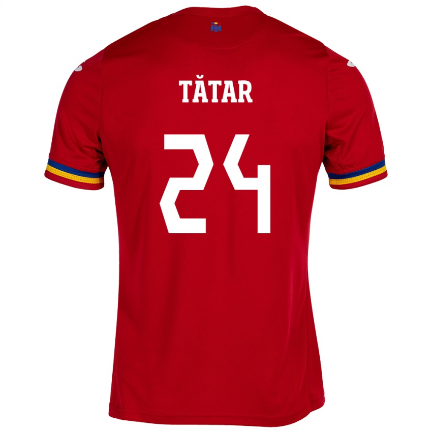 Enfant Maillot Roumanie Mădălina Tătar #24 Rouge Tenues Extérieur 24-26 T-Shirt Belgique