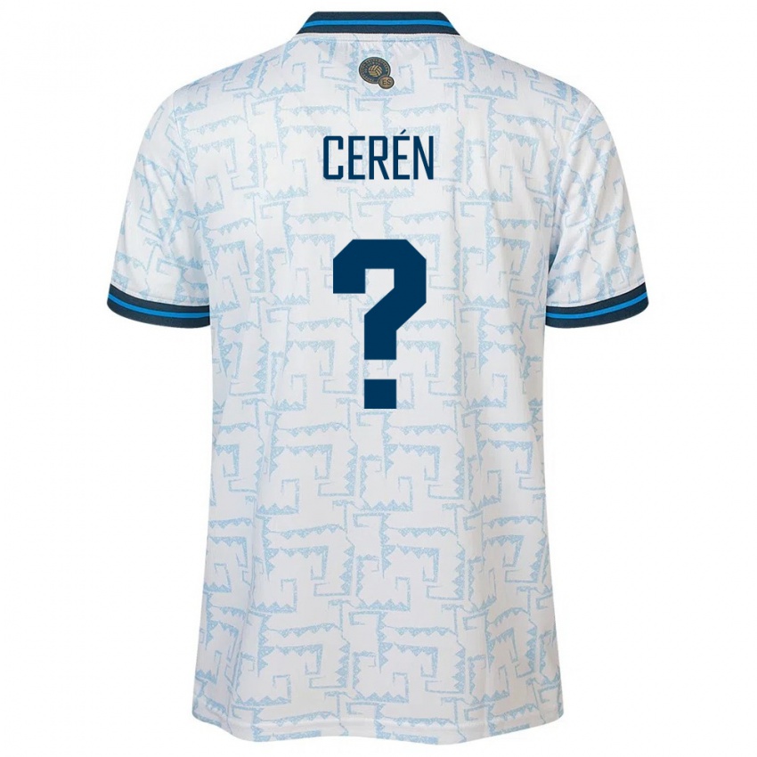 Kinderen El Salvador Darwin Cerén #0 Wit Uitshirt Uittenue 24-26 T-Shirt België