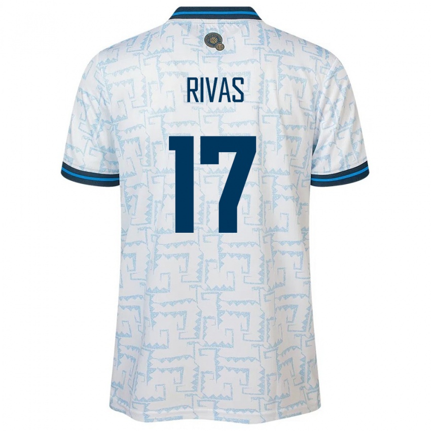 Kinderen El Salvador Eduardo Rivas #17 Wit Uitshirt Uittenue 24-26 T-Shirt België