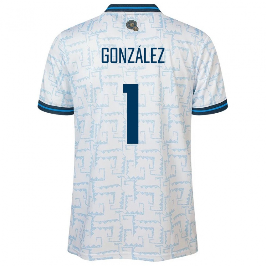 Kinderen El Salvador Mario González #1 Wit Uitshirt Uittenue 24-26 T-Shirt België