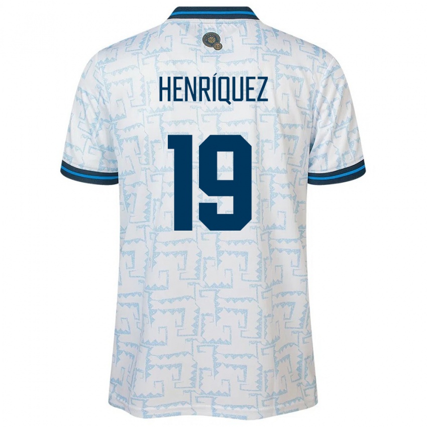 Kinderen El Salvador Alejandro Henríquez #19 Wit Uitshirt Uittenue 24-26 T-Shirt België