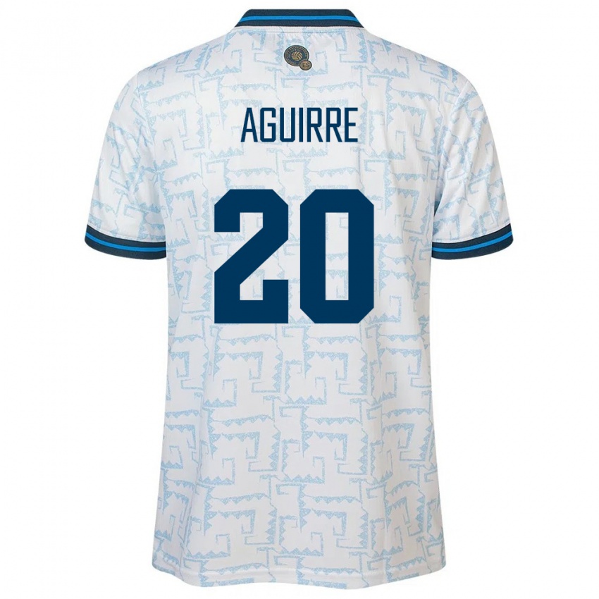 Kinderen El Salvador Jonathan Aguirre #20 Wit Uitshirt Uittenue 24-26 T-Shirt België