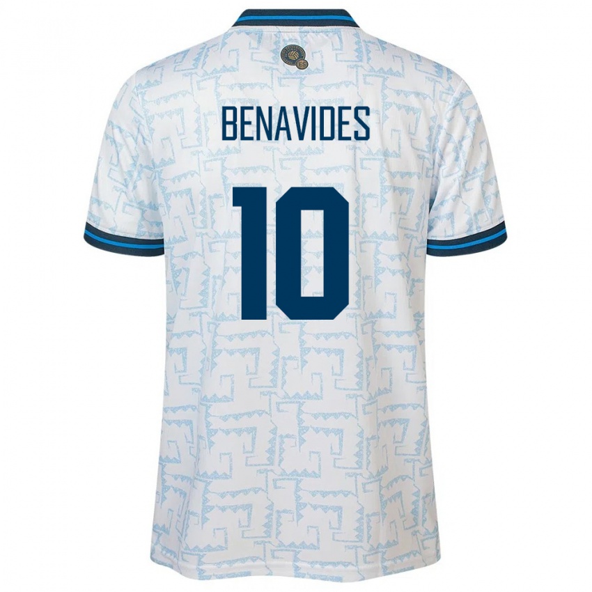 Kinderen El Salvador Matthew Benavides #10 Wit Uitshirt Uittenue 24-26 T-Shirt België