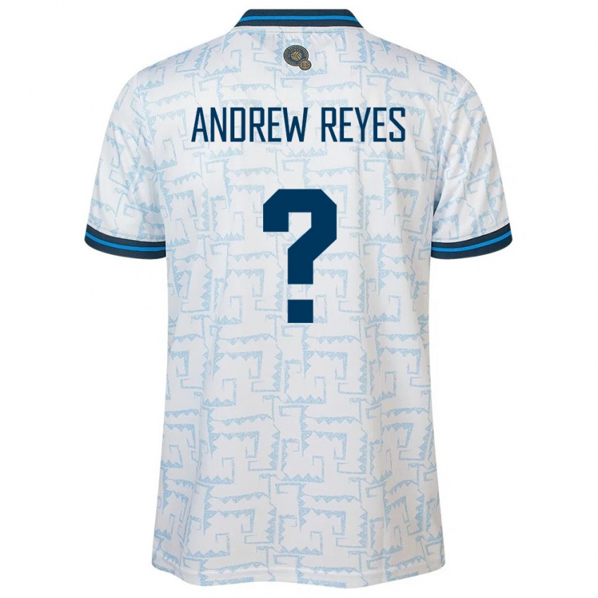 Kinderen El Salvador Andrew Reyes #0 Wit Uitshirt Uittenue 24-26 T-Shirt België