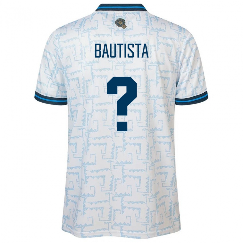 Kinderen El Salvador Ezequiel Bautista #0 Wit Uitshirt Uittenue 24-26 T-Shirt België