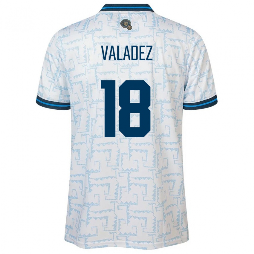 Kinderen El Salvador Samantha Valadez #18 Wit Uitshirt Uittenue 24-26 T-Shirt België