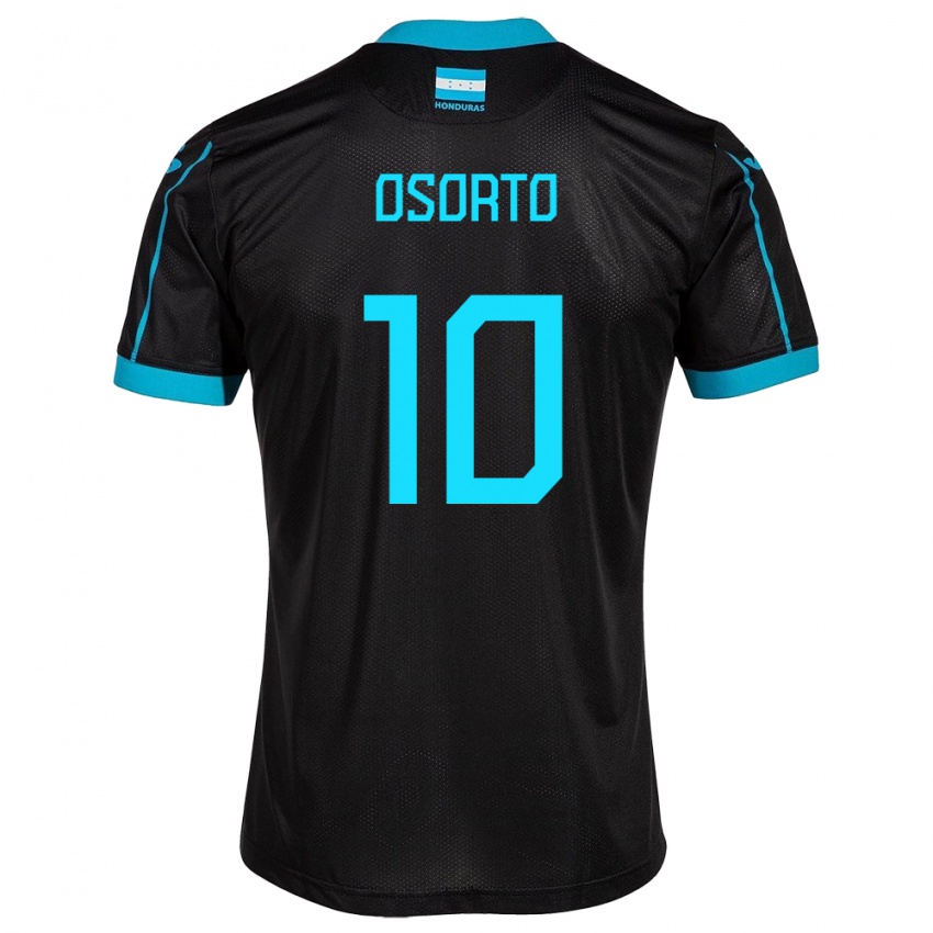 Enfant Maillot Honduras Roberto Osorto #10 Noir Tenues Extérieur 24-26 T-Shirt Belgique