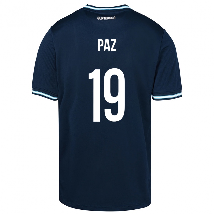 Kinderen Guatemala Vidal Paz #19 Blauw Uitshirt Uittenue 24-26 T-Shirt België