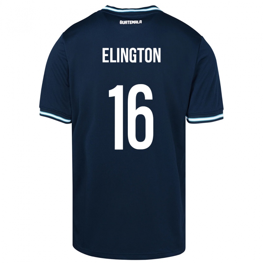 Enfant Maillot Guatemala Elvi Elington #16 Bleu Tenues Extérieur 24-26 T-Shirt Belgique