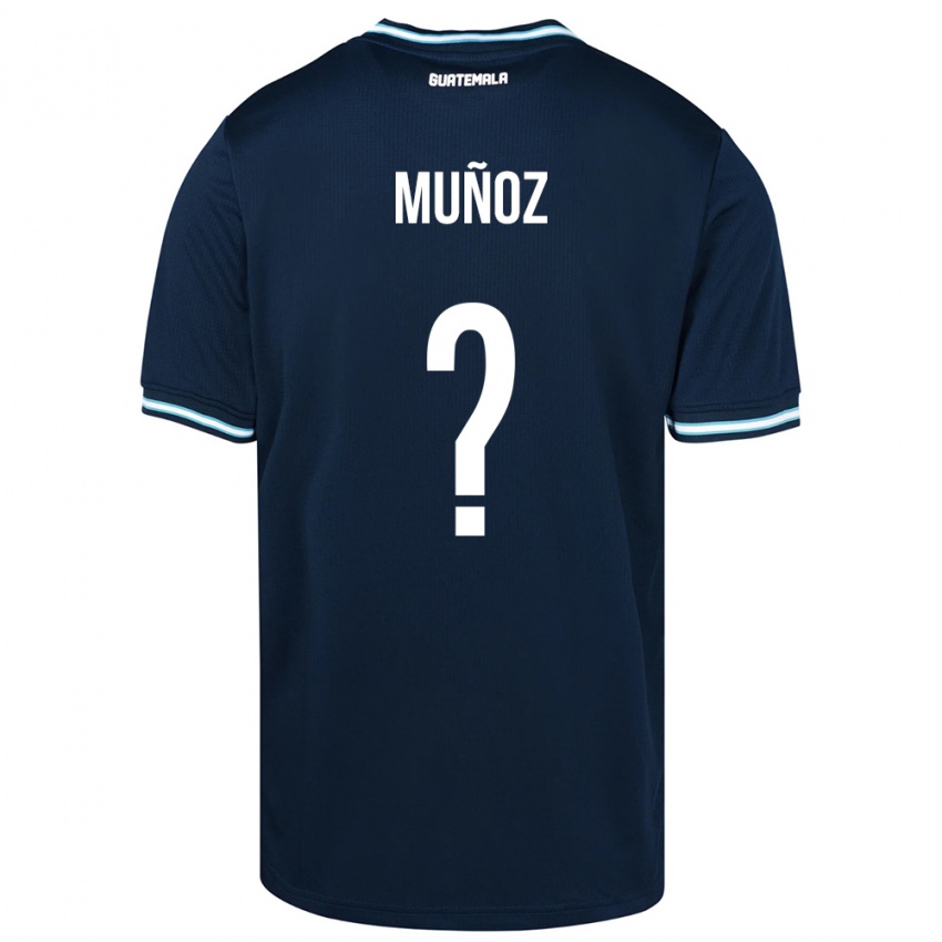 Enfant Maillot Guatemala Rudy Muñoz #0 Bleu Tenues Extérieur 24-26 T-Shirt Belgique