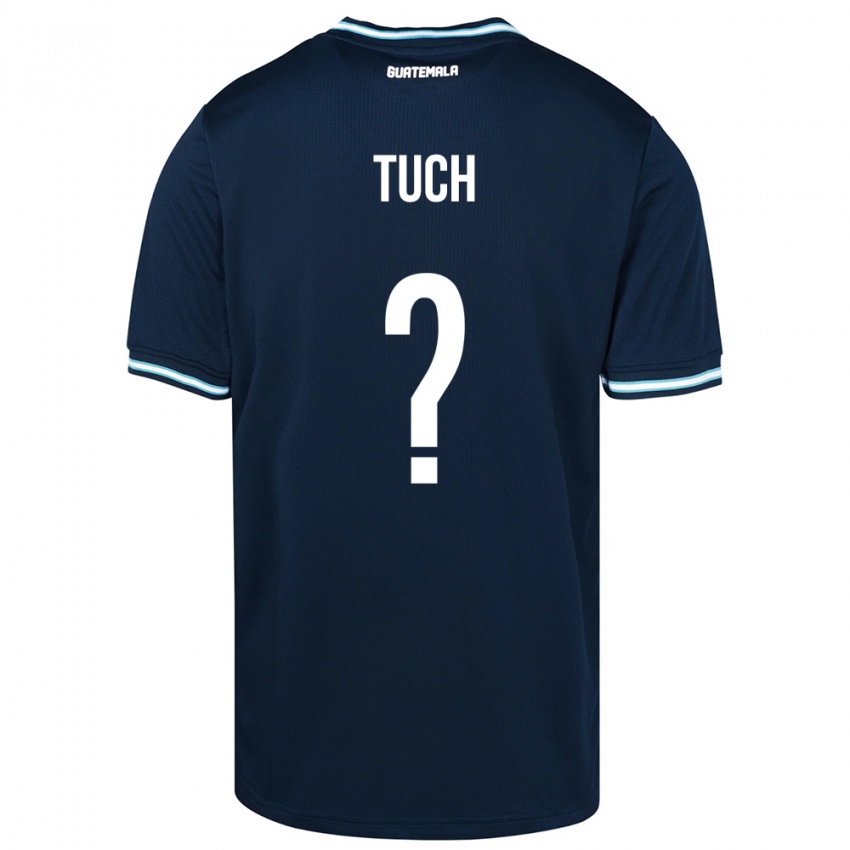 Enfant Maillot Guatemala Lorenzo Tuch #0 Bleu Tenues Extérieur 24-26 T-Shirt Belgique