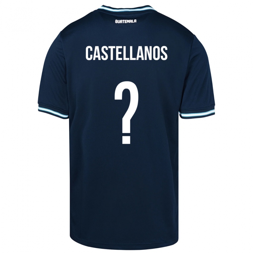 Enfant Maillot Guatemala Jezmin Castellanos #0 Bleu Tenues Extérieur 24-26 T-Shirt Belgique