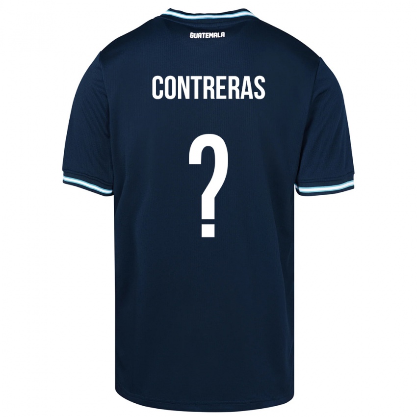 Enfant Maillot Guatemala Betzael Contreras #0 Bleu Tenues Extérieur 24-26 T-Shirt Belgique