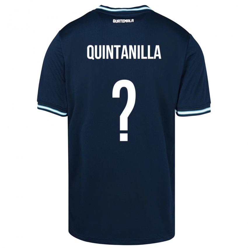 Enfant Maillot Guatemala Anayelli Quintanilla #0 Bleu Tenues Extérieur 24-26 T-Shirt Belgique