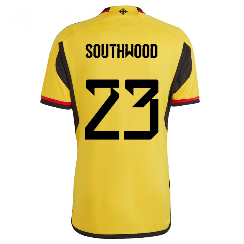 Kinderen Noord-Ierland Luke Southwood #23 Wit Uitshirt Uittenue 24-26 T-Shirt België