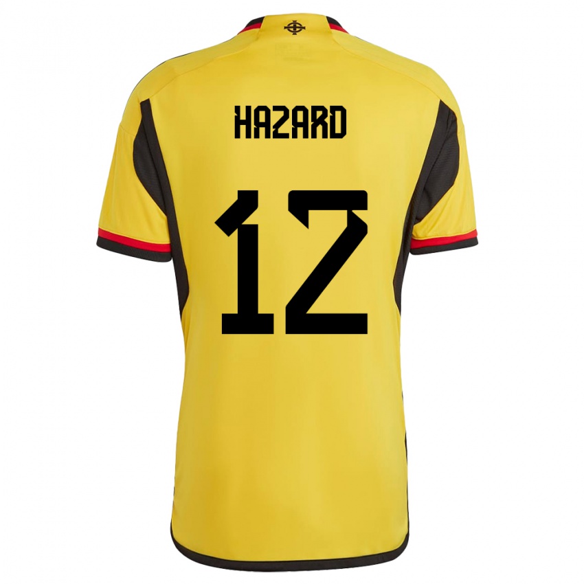 Kinderen Noord-Ierland Conor Hazard #12 Wit Uitshirt Uittenue 24-26 T-Shirt België