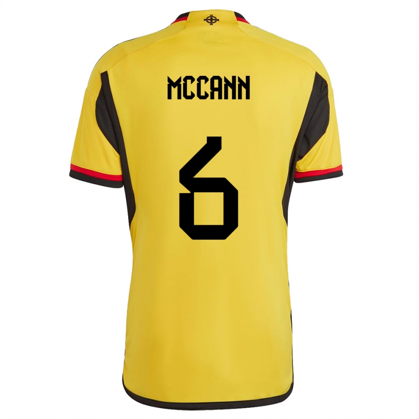 Kinderen Noord-Ierland Charlie Mccann #6 Wit Uitshirt Uittenue 24-26 T-Shirt België