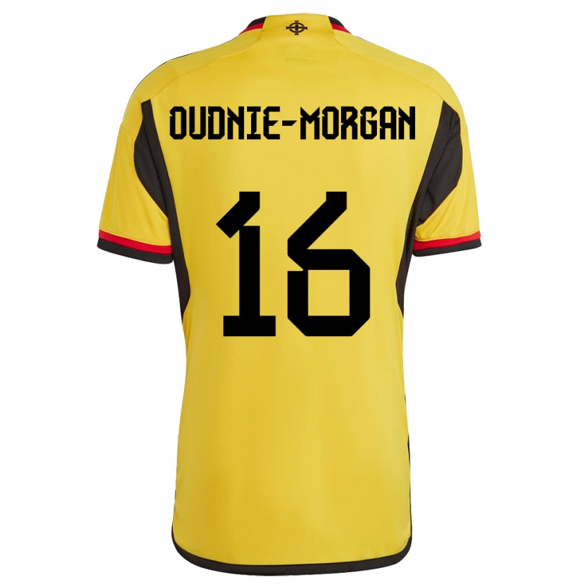 Kinderen Noord-Ierland Rio Oudnie-Morgan #16 Wit Uitshirt Uittenue 24-26 T-Shirt België