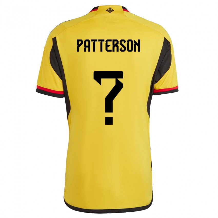 Kinderen Noord-Ierland Jack Patterson #0 Wit Uitshirt Uittenue 24-26 T-Shirt België