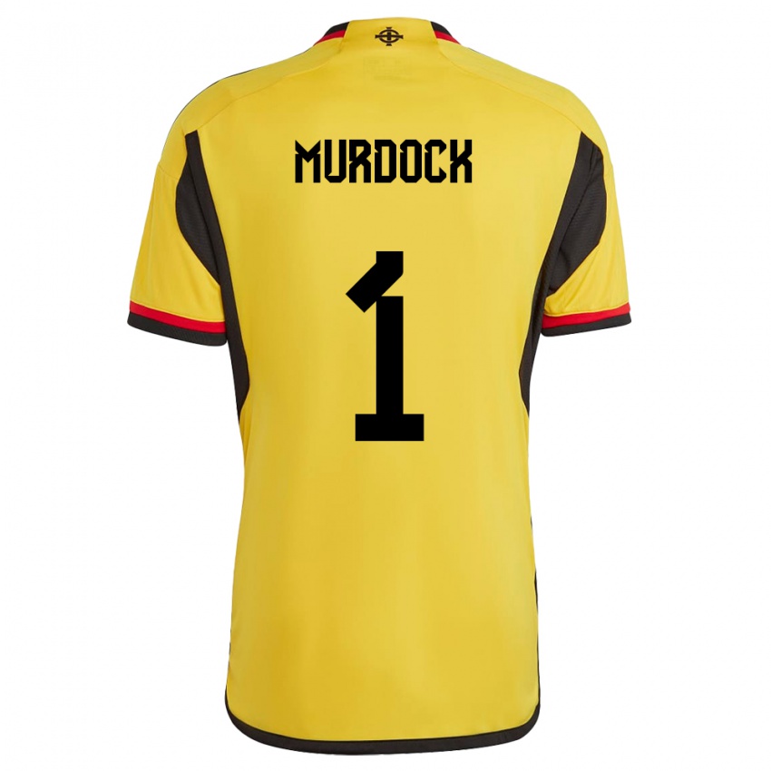 Kinderen Noord-Ierland Will Murdock #1 Wit Uitshirt Uittenue 24-26 T-Shirt België