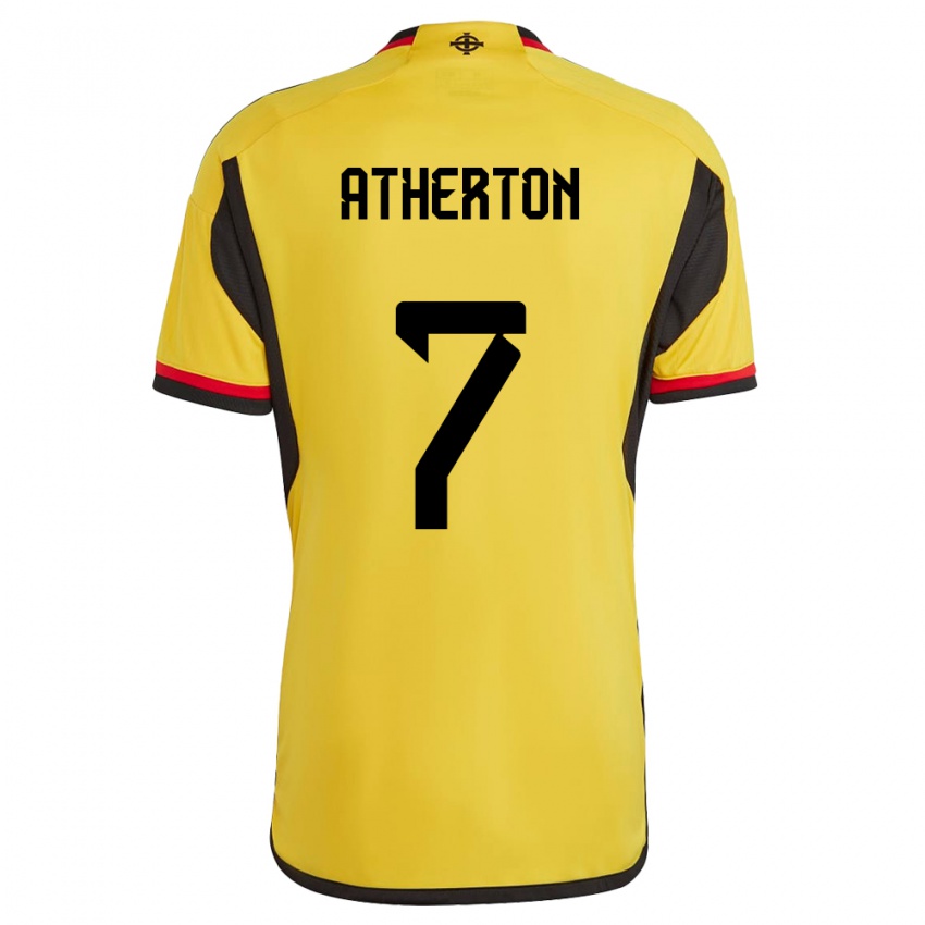 Kinderen Noord-Ierland Chris Atherton #7 Wit Uitshirt Uittenue 24-26 T-Shirt België