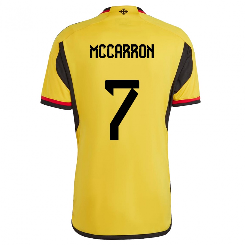 Kinderen Noord-Ierland Chloe Mccarron #7 Wit Uitshirt Uittenue 24-26 T-Shirt België