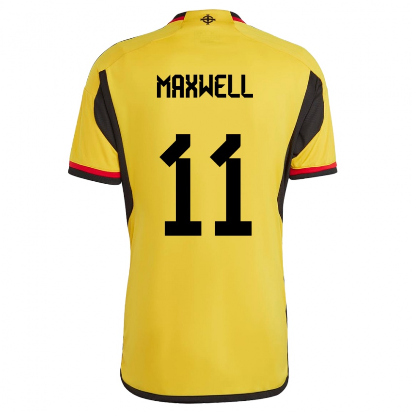 Kinderen Noord-Ierland Danielle Maxwell #11 Wit Uitshirt Uittenue 24-26 T-Shirt België