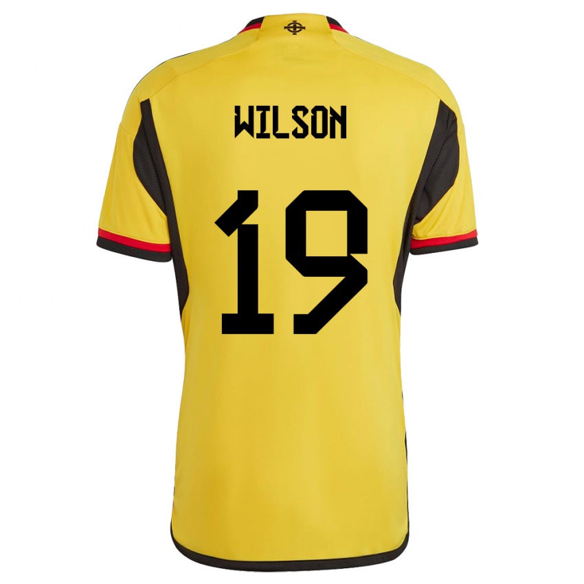 Kinderen Noord-Ierland Emily Wilson #19 Wit Uitshirt Uittenue 24-26 T-Shirt België