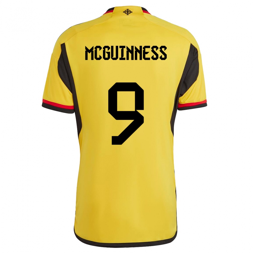 Kinderen Noord-Ierland Kirsty Mcguinness #9 Wit Uitshirt Uittenue 24-26 T-Shirt België