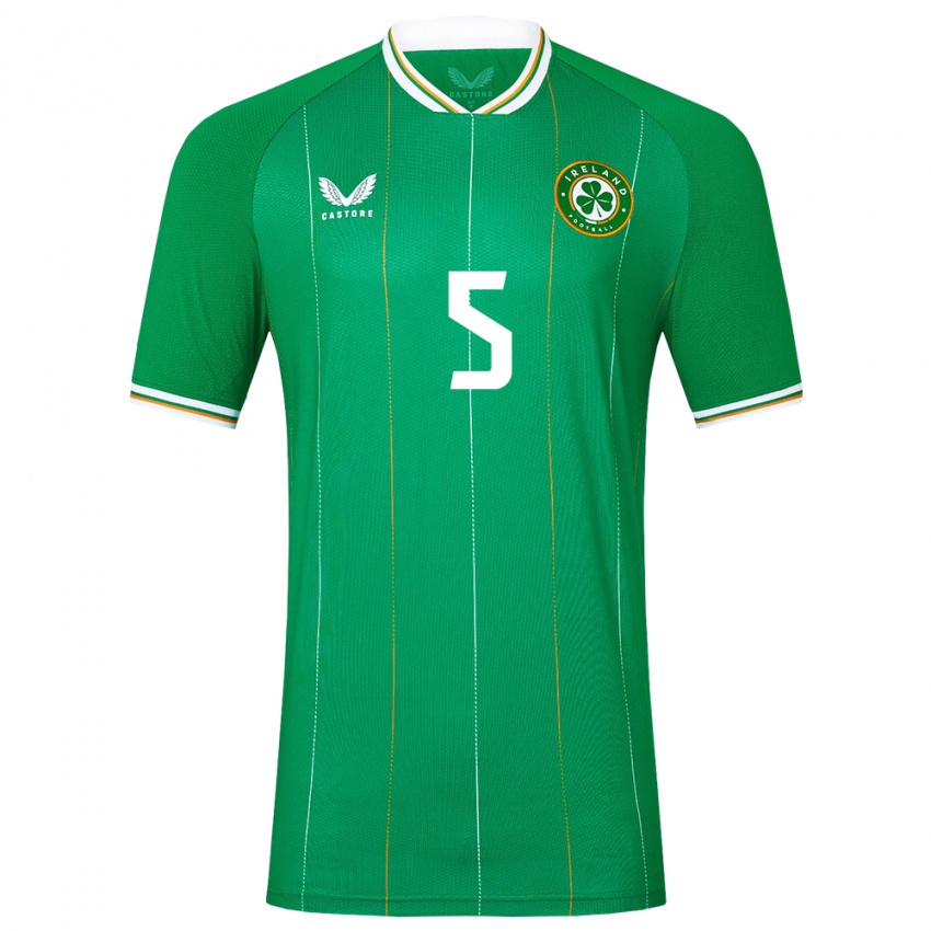 Heren Ierland Sean Mchale #5 Groente Thuisshirt Thuistenue 24-26 T-Shirt België